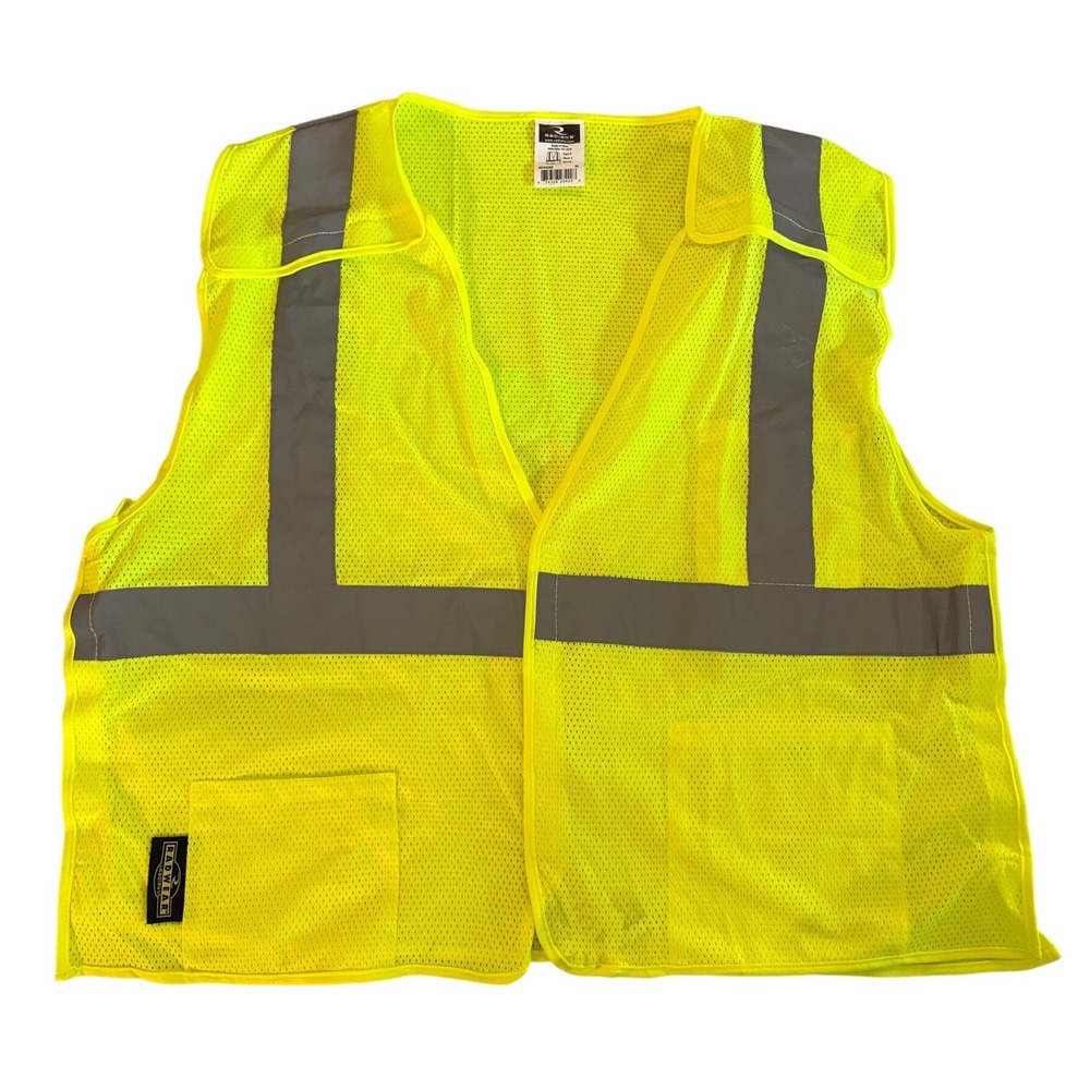 Radians Radwear SV4GM High Visibility Safety Vest Yellow Mesh Class 2 XL‎
